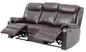 G760A-RS Double Reclining Sofa , DARK BROWN
