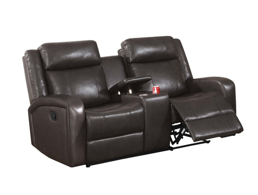 MOTION LOVESEAT in Dark Brown