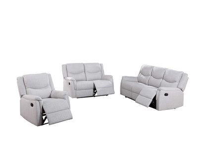 Off White Modern Recliner Loveseat - 37" x 53"