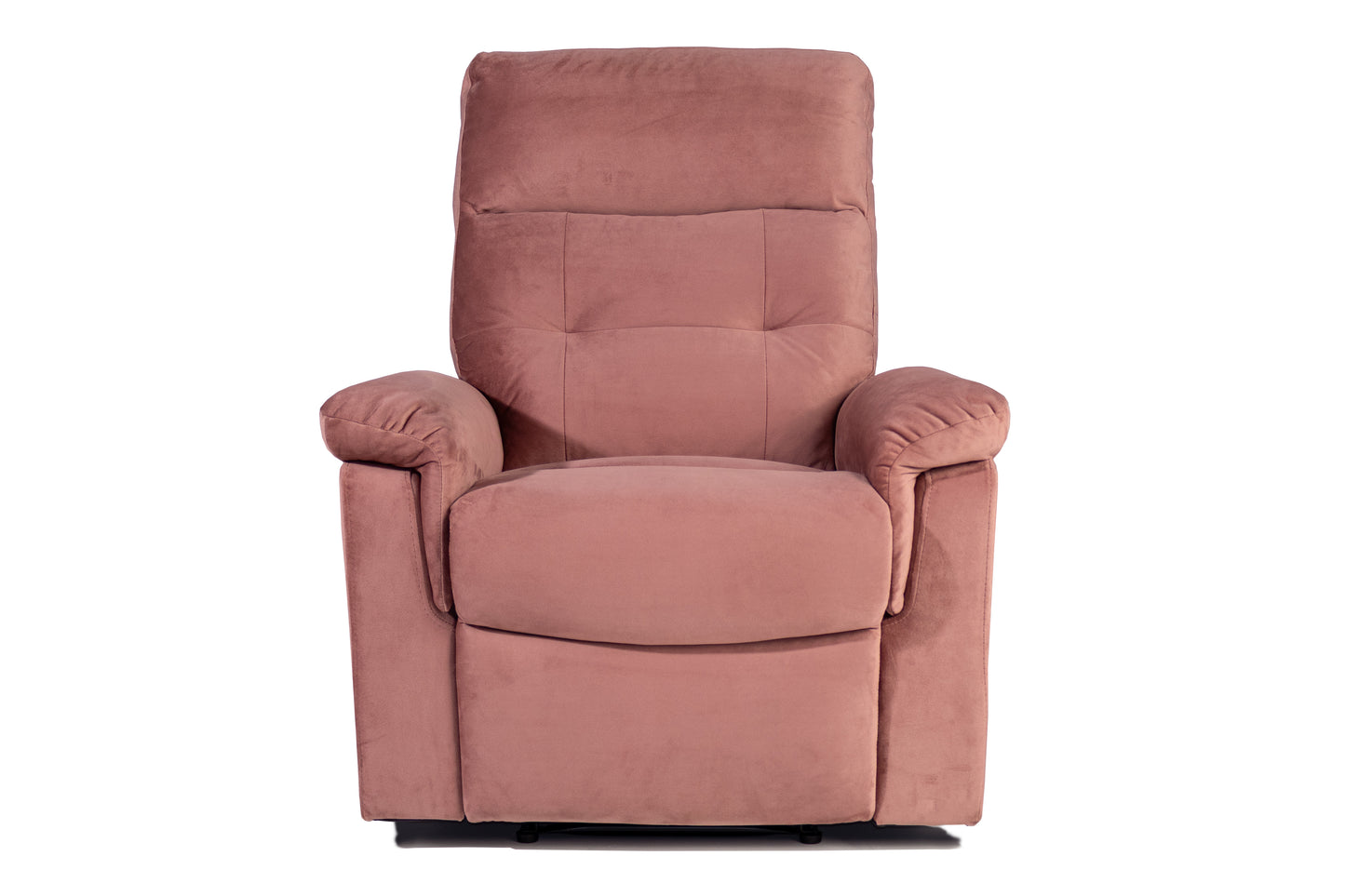 Pink Velvet Recliner - Medium Firm Seat