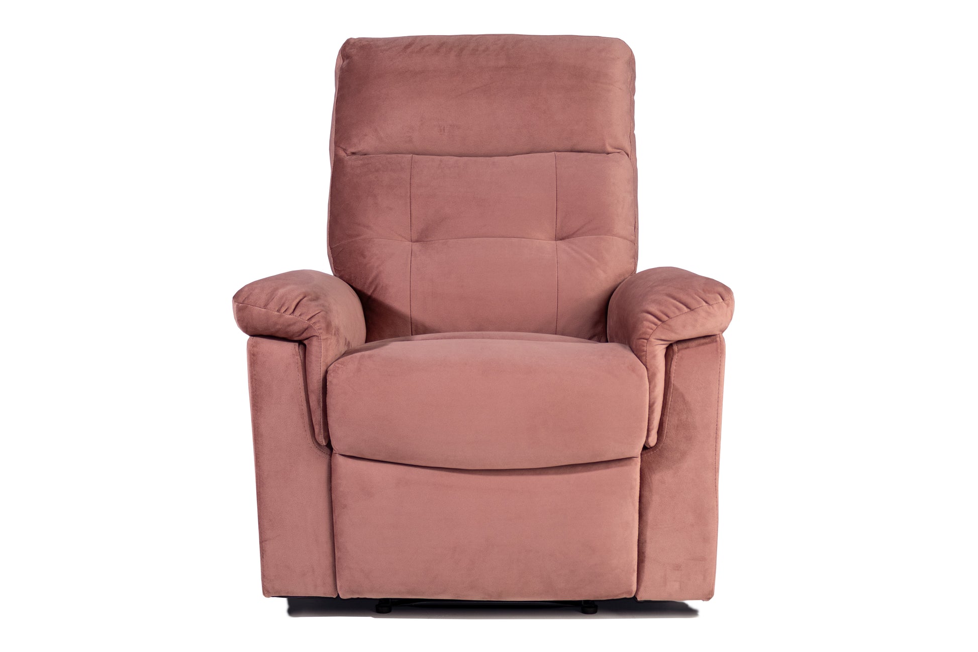 Pink Velvet Recliner - Medium Firm Seat
