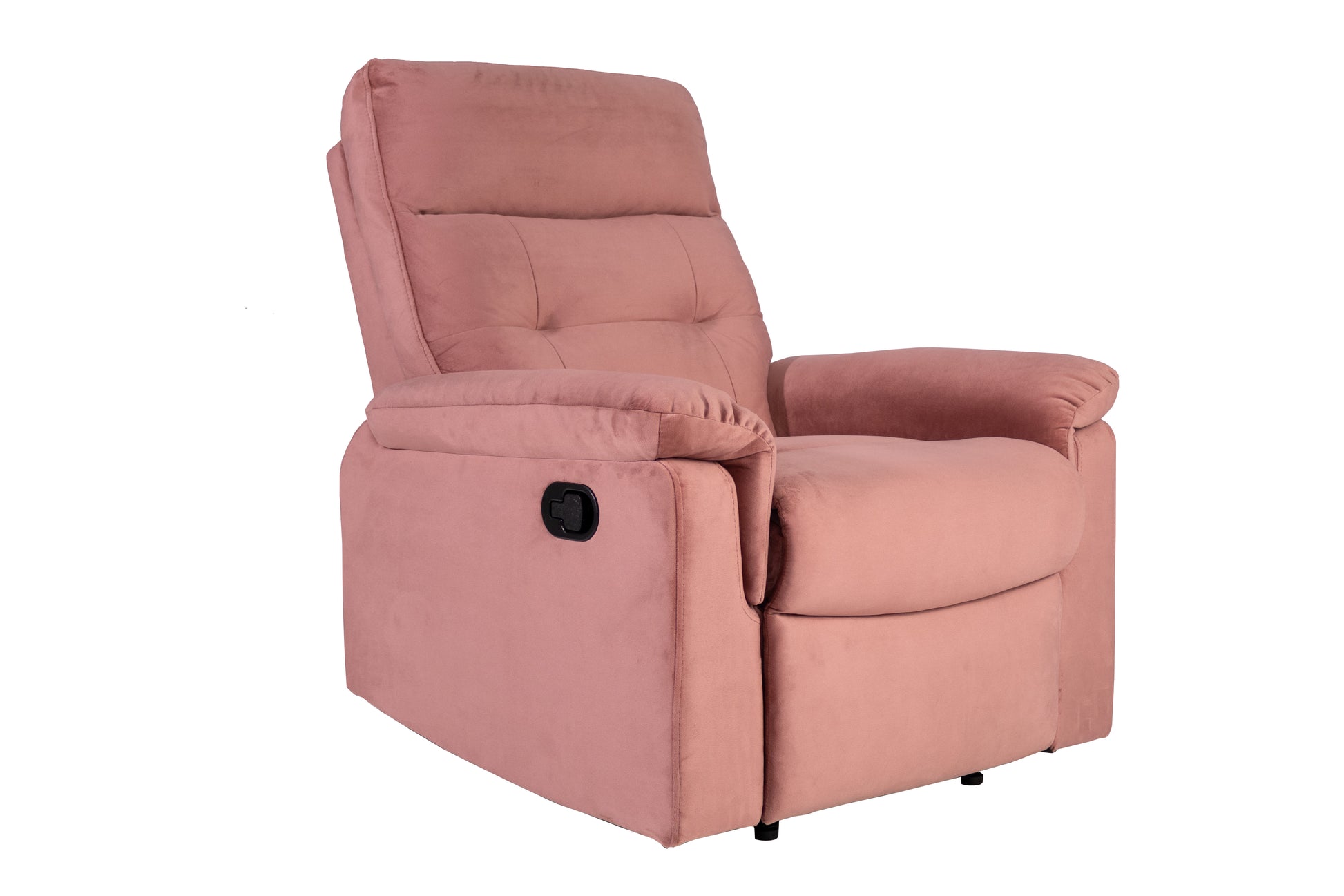 Pink Velvet Recliner - Medium Firm Seat