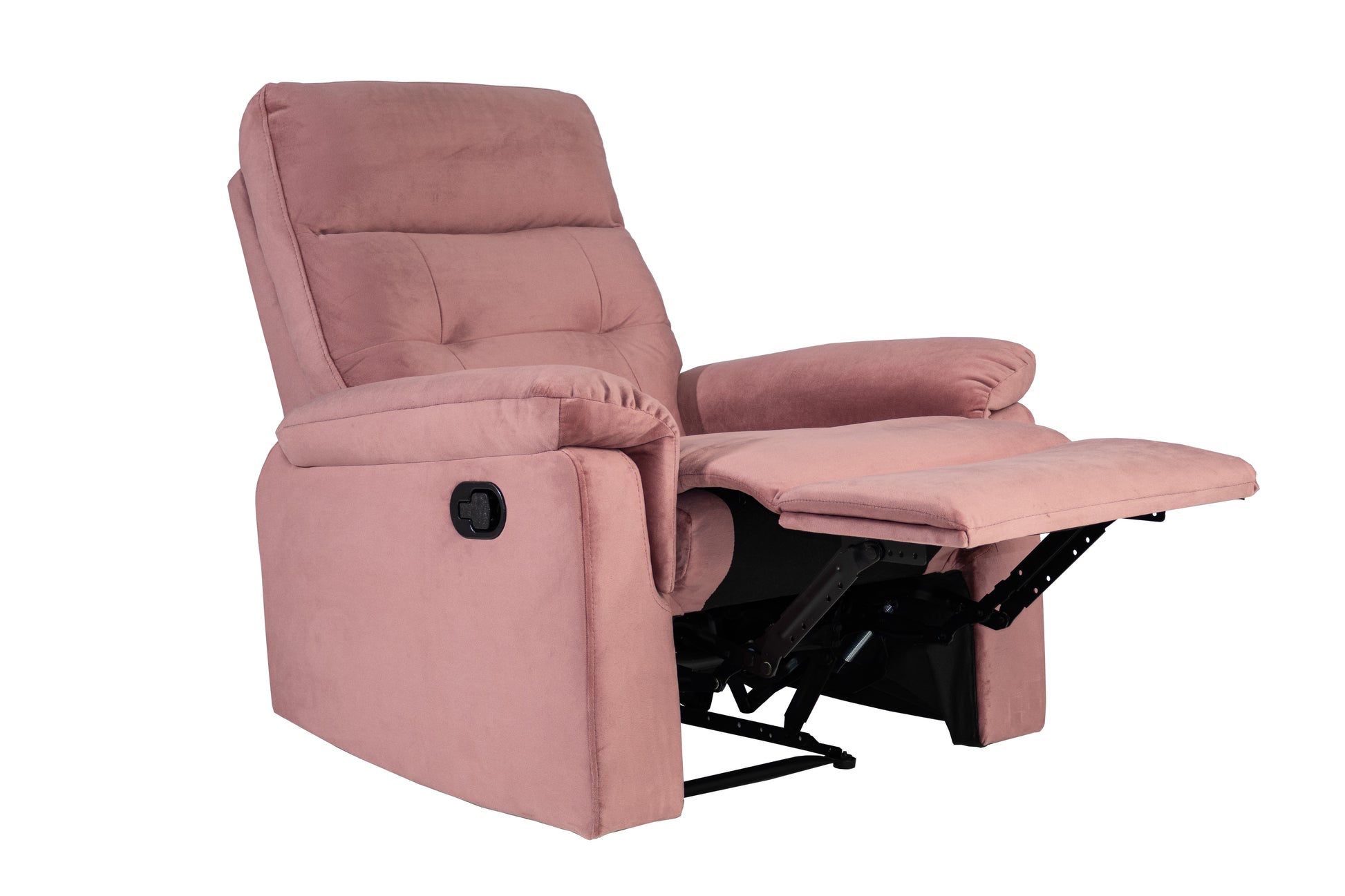 Pink Velvet Recliner - Medium Firm Seat