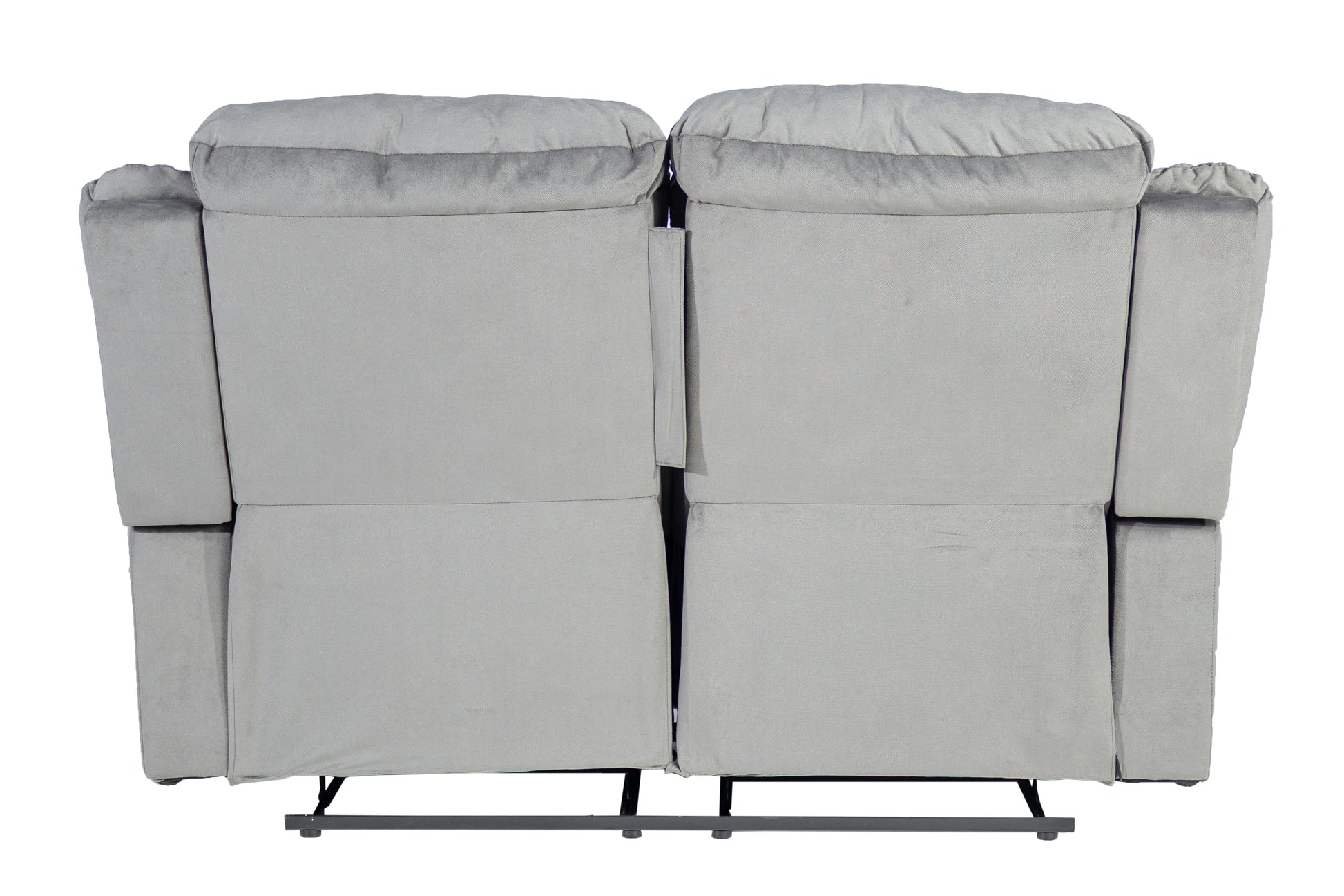 Dark Grey Velvet Recliner Loveseat - 39" x 61"