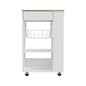 Kitchen Cart Sonex, Kitchen, White / Light Oak
