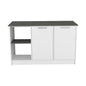 Kitchen Island Padua, Kitchen, White / Onyx
