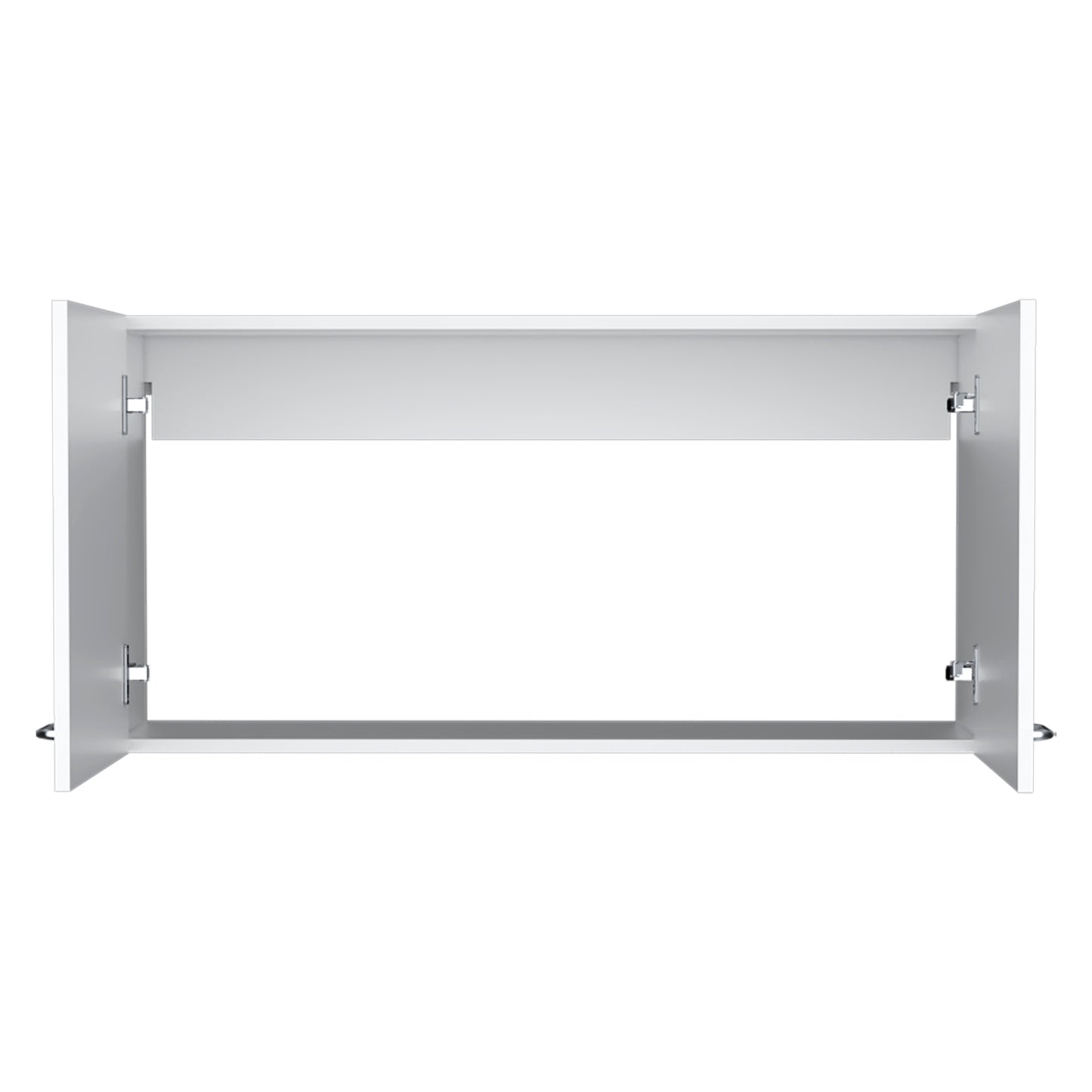 White Engineered Wood Server Cabinet 19"H - Two Doors for Dining Room