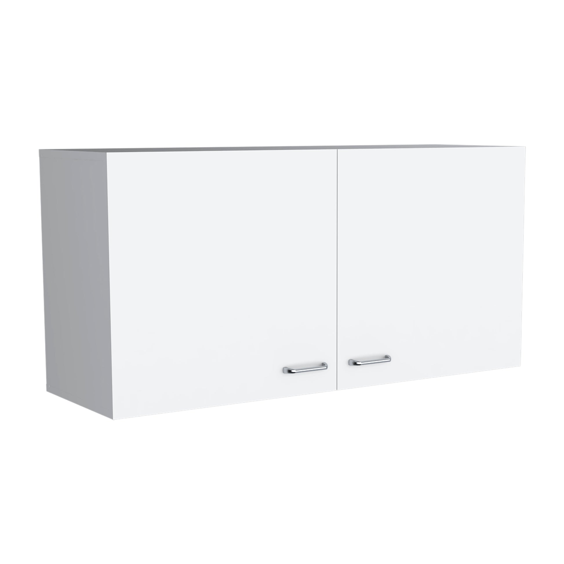 White Engineered Wood Server Cabinet 19"H - Two Doors for Dining Room
