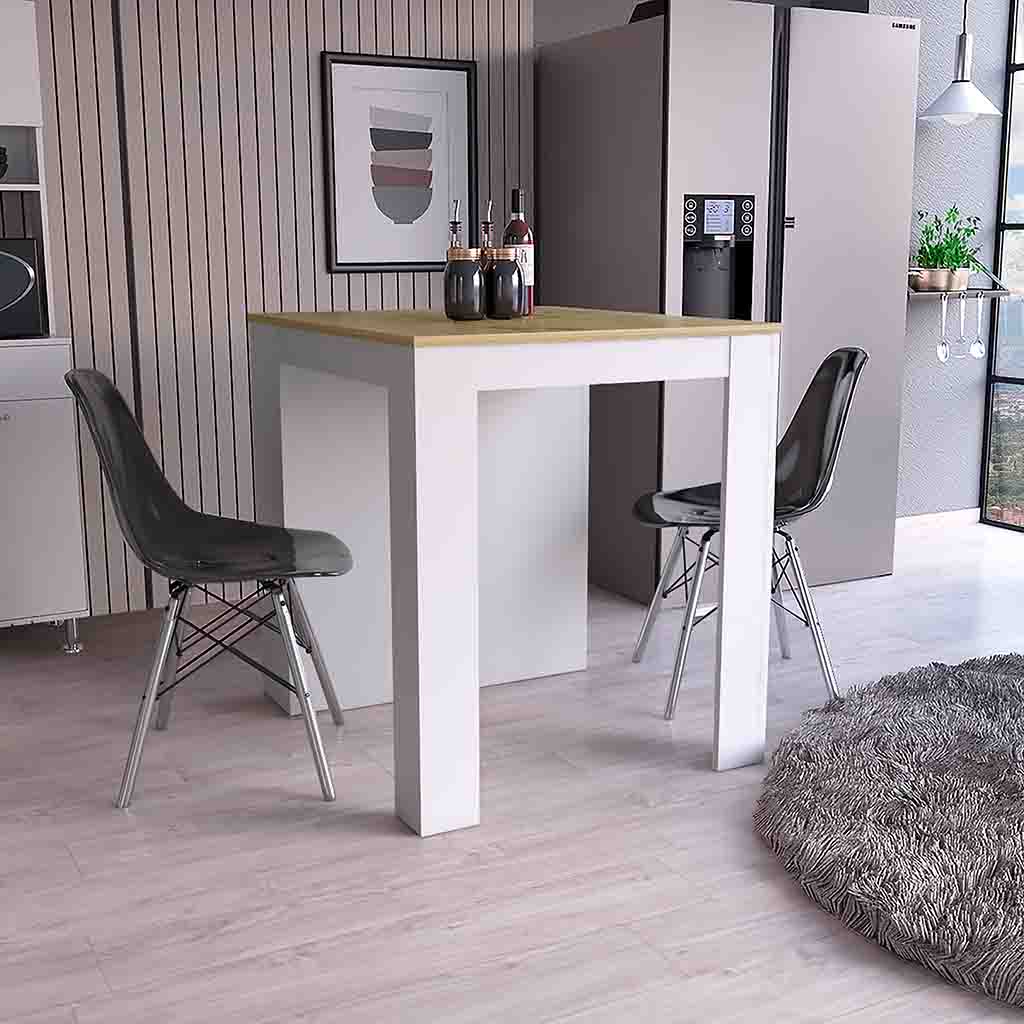 Multicolor Kitchen Island Table with Shelves