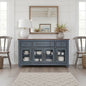 Americana Buffet Server Cabinet, No Assembly Required, Corduroy Blue Finish