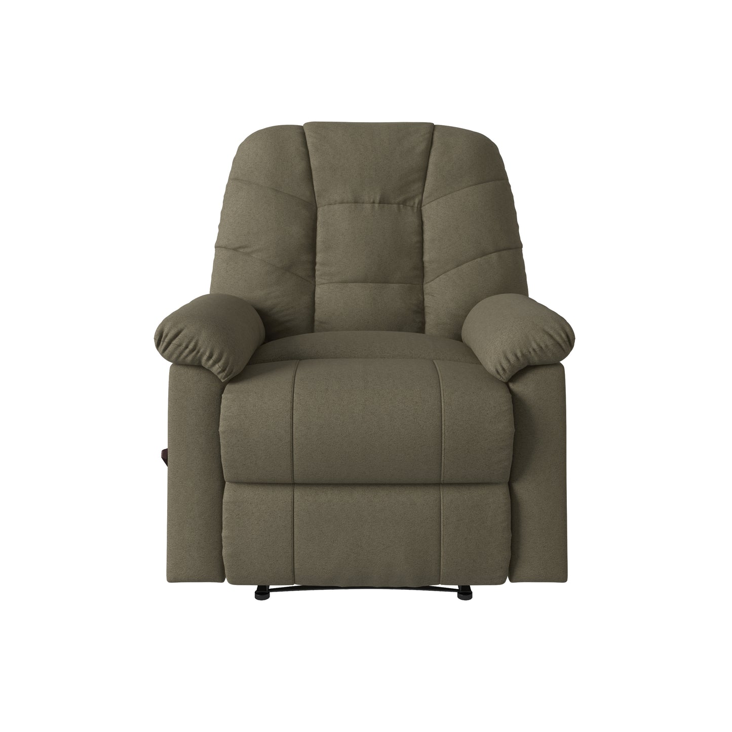 Gray Microsuede Recliner Chair - 36" Wide for Living Room