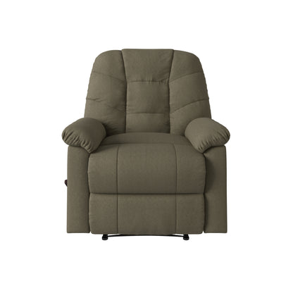 Gray Microsuede Recliner Chair - 36" Wide for Living Room