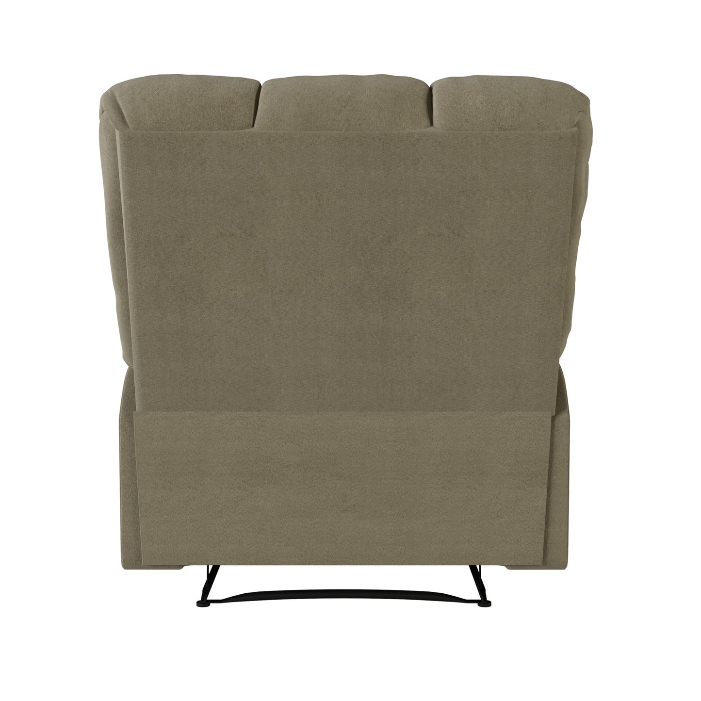 Gray Microsuede Recliner Chair - 36" Wide for Living Room