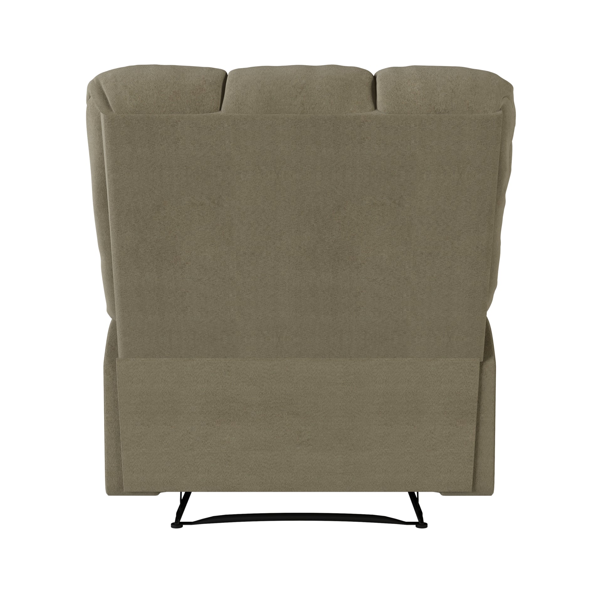 Gray Microsuede Recliner Chair - 36" Wide for Living Room