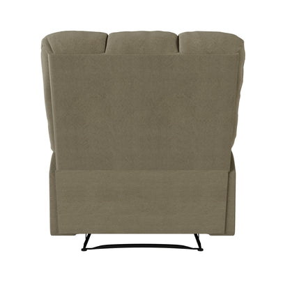 Gray Microsuede Recliner Chair - 36" Wide for Living Room