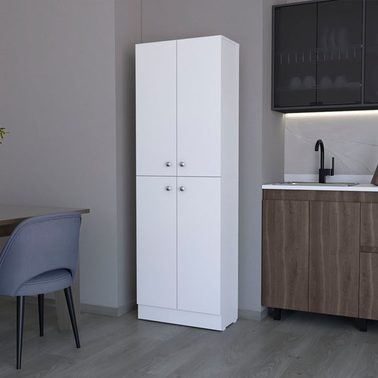 Cameron Pantry Cabinet with 4 doors and 5 hidden shelves