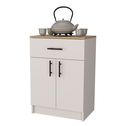Melamine Kitchen Server with Shelves - 23.6" Wide for Dining Room