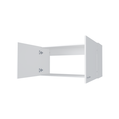 Modern White Pine Kitchen Storage Cabinet with Two Doors