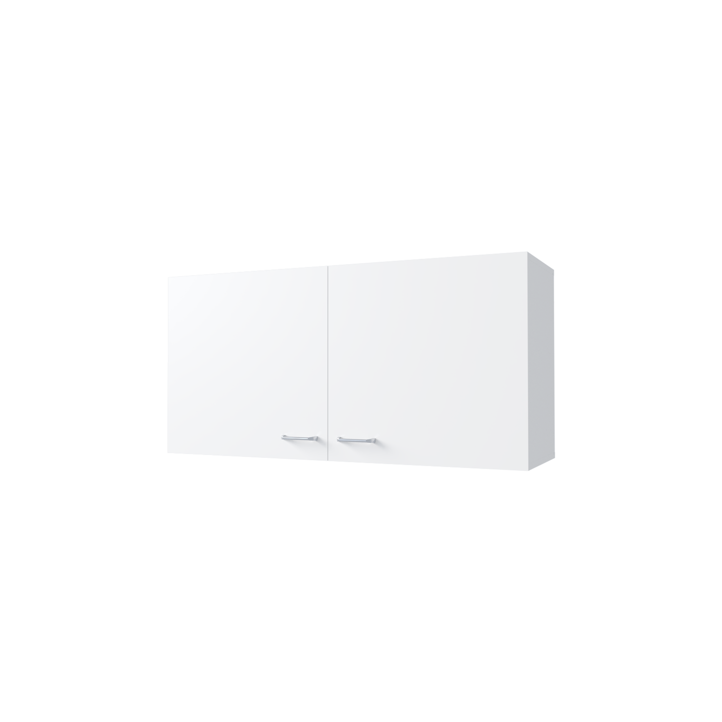 Modern White Pine Kitchen Storage Cabinet with Two Doors