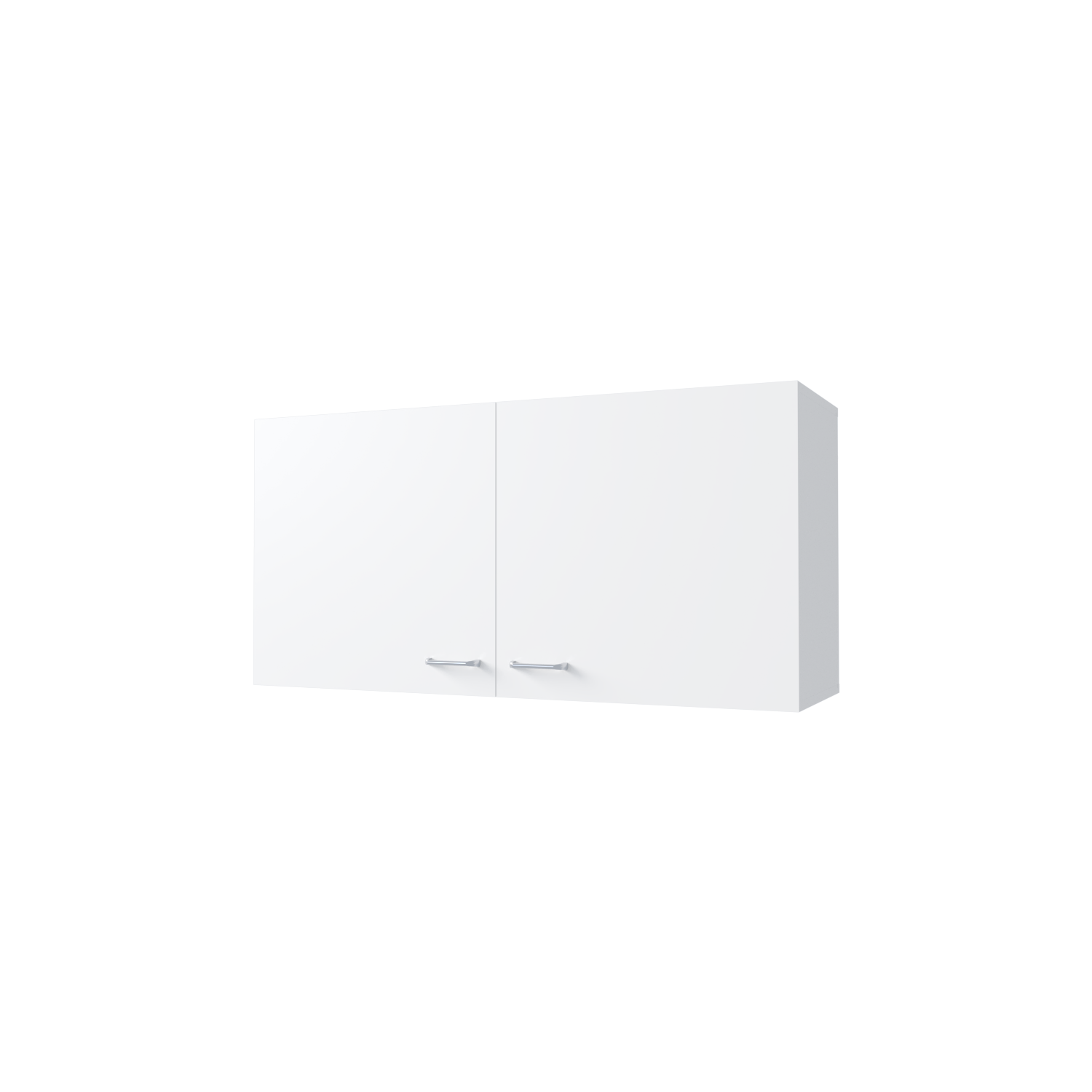 Modern White Pine Kitchen Storage Cabinet with Two Doors