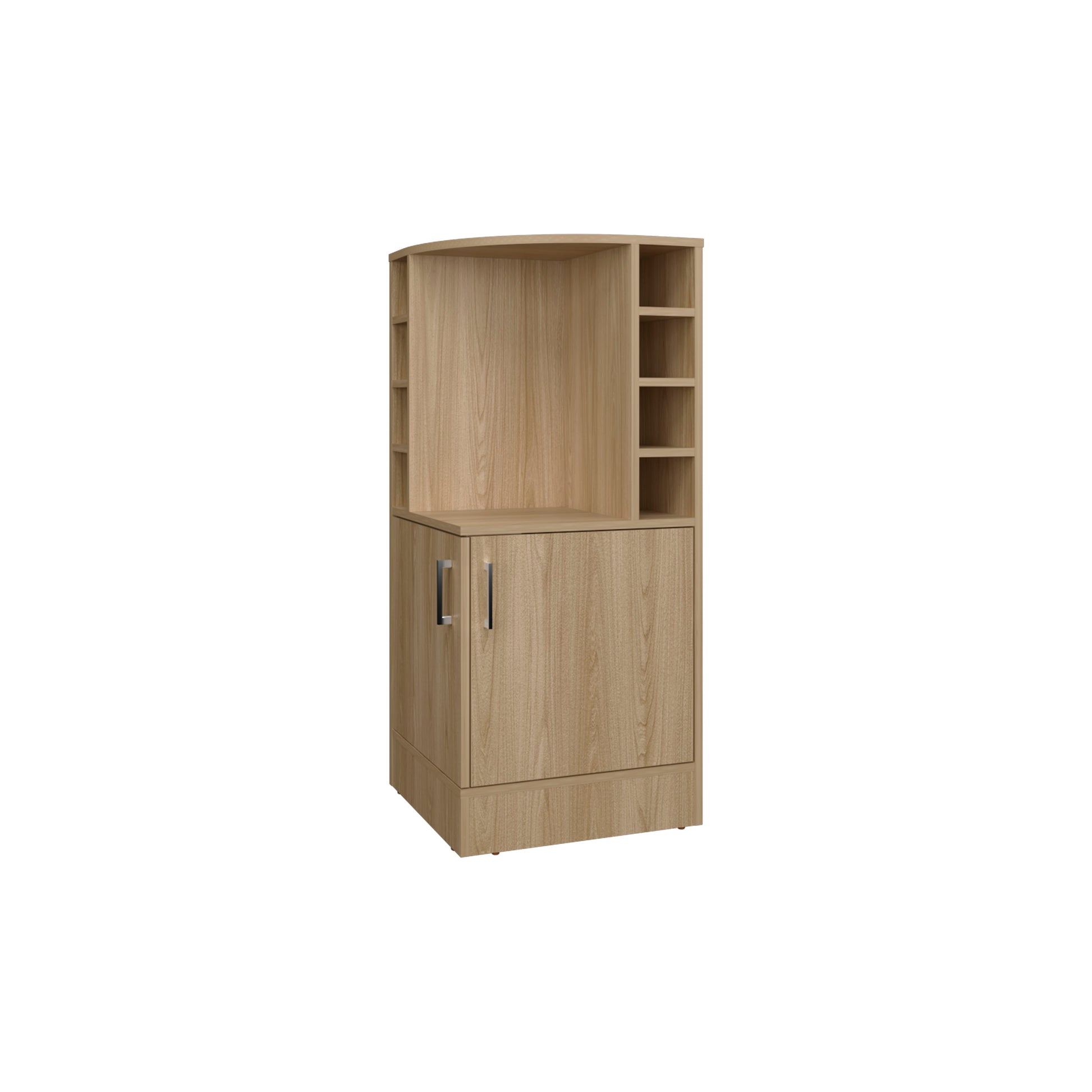 Rectangular Kitchen Island - Natural Wood Bar Cabinet