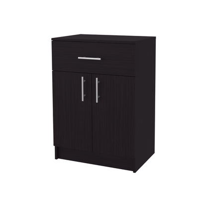 Wenge Kitchen Server with Storage Shelves for Dining Room