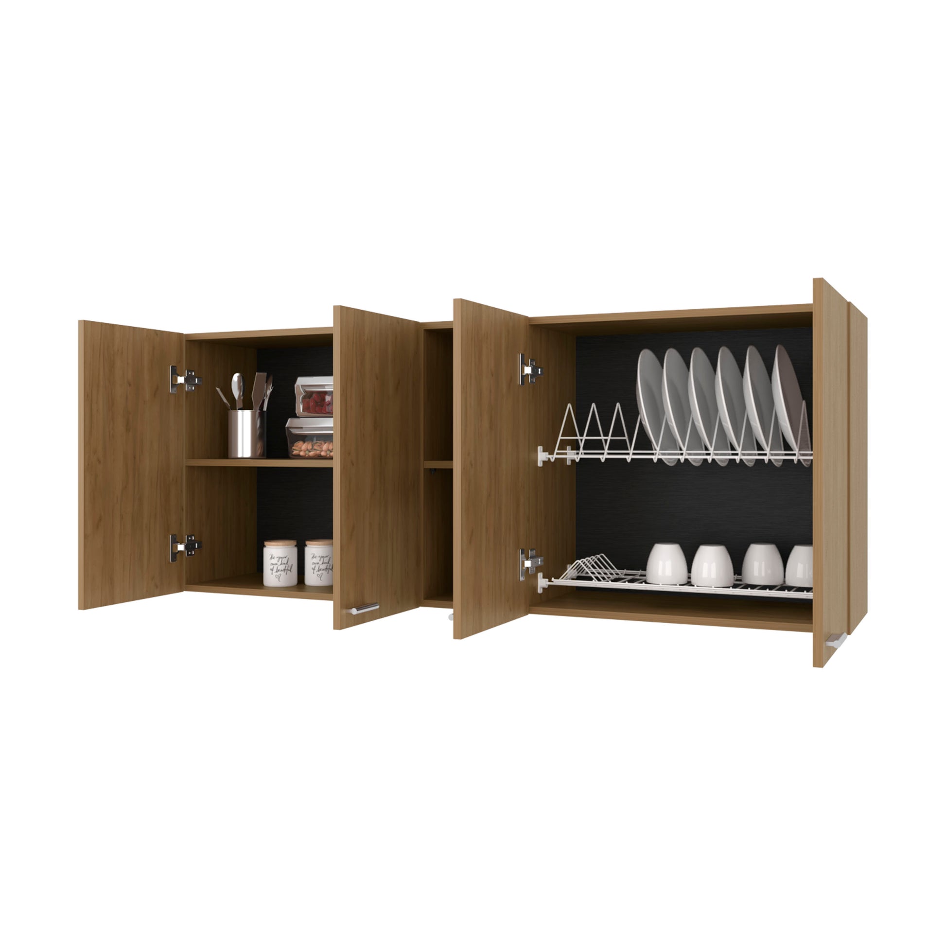 Light Oak Kitchen Wall Cabinet - 23.6" Wide for Dining Room