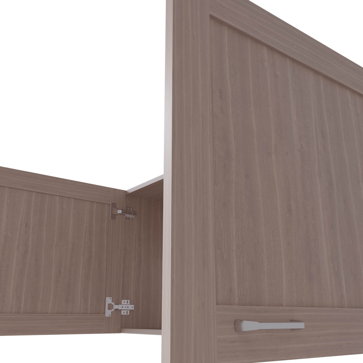 Nakya Kitchen Wall Cabinet - White Oak Storage, 19.3"W