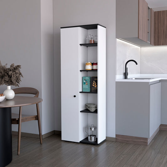 Harman Multistorage Kitchen Pantry with 1 door and 5 open shelves