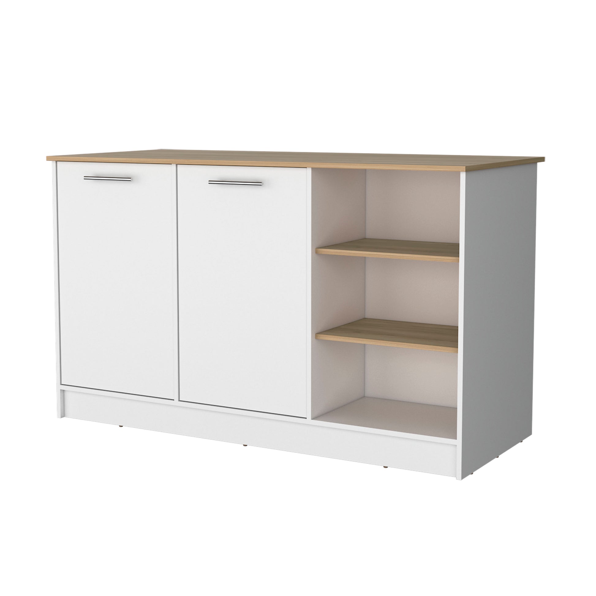 Multicolor Kitchen Island - Rectangular Pine Island