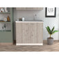 Oklahoma Utility Sink, Double Door Cabinet, Stainless Steel Countertop