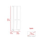 White 78" Storage Cabinet - 5 Shelves