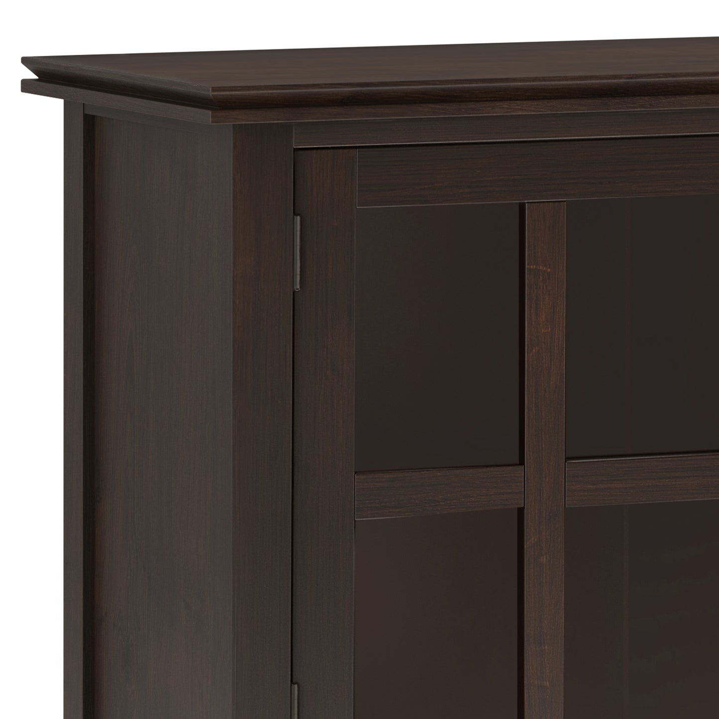Dark Brown Wood Sideboard Buffet - 60" Wide