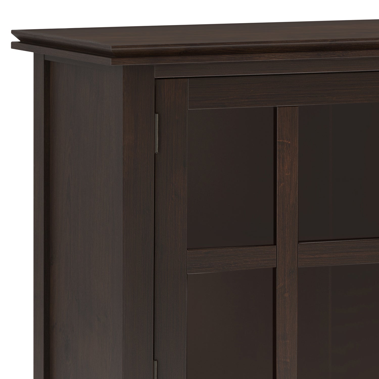 Dark Brown Wood Sideboard Buffet - 60" Wide