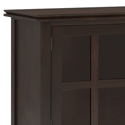 Dark Brown Wood Sideboard Buffet - 60" Wide
