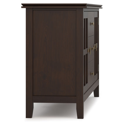 Dark Brown Wood Sideboard Buffet - 60" Wide