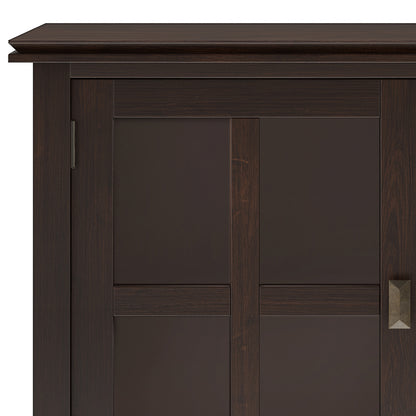 Dark Brown Wood Sideboard Buffet - 60" Wide