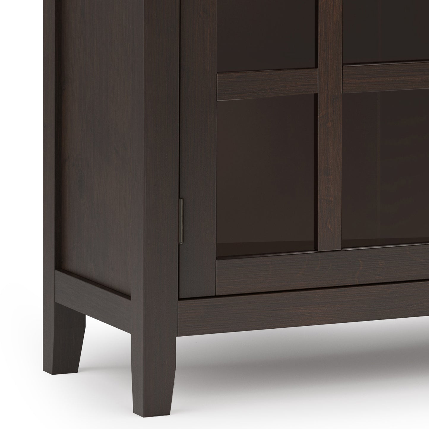 Dark Brown Wood Sideboard Buffet - 60" Wide