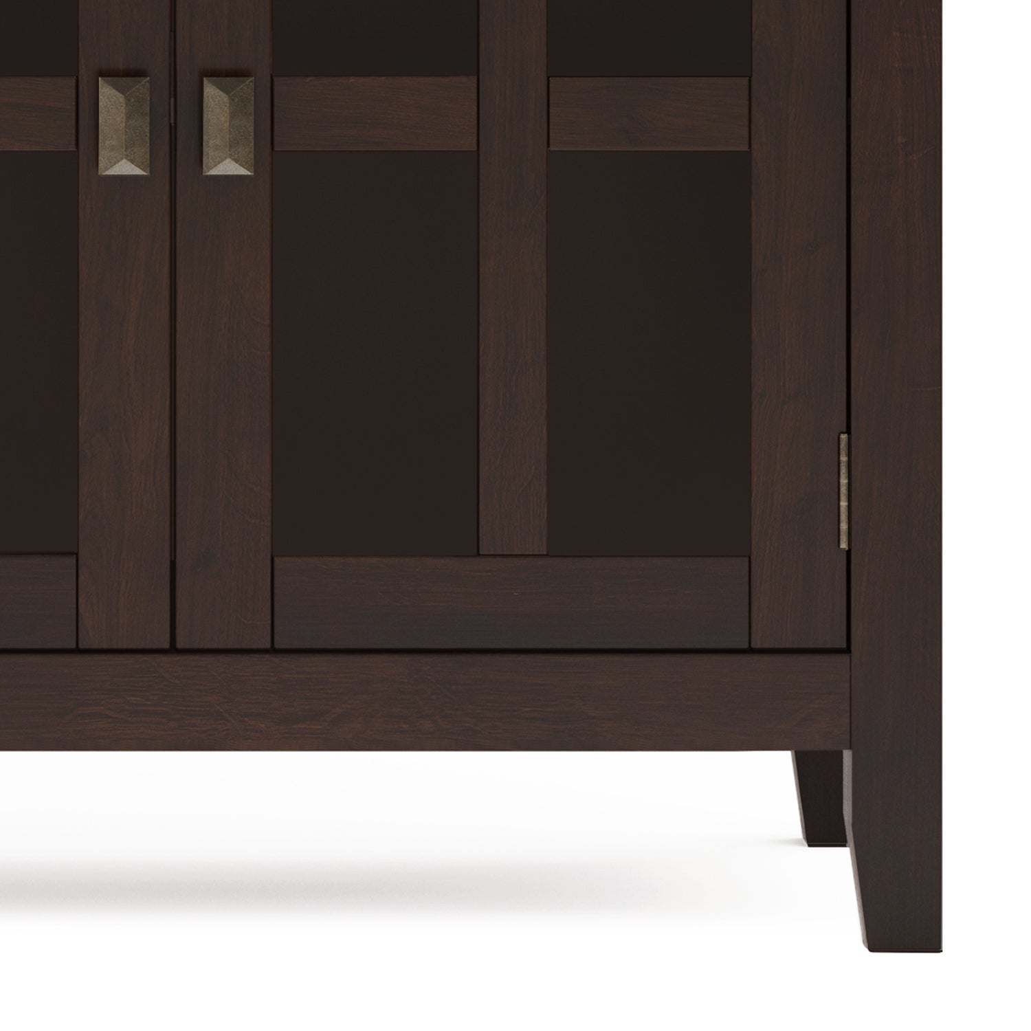 Dark Brown Wood Buffet Server - 60" Wide