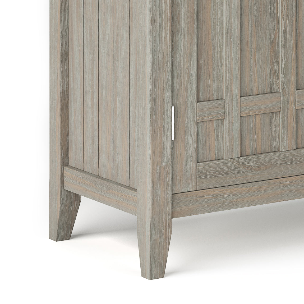 Light Brown Wood Sideboard Buffet with Wine Rack - 54"W