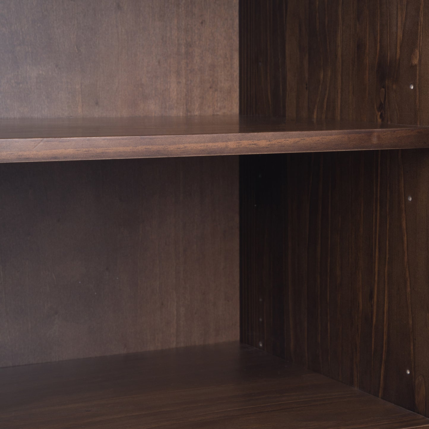 Dark Brown Wood Sideboard Buffet - 54" Wide