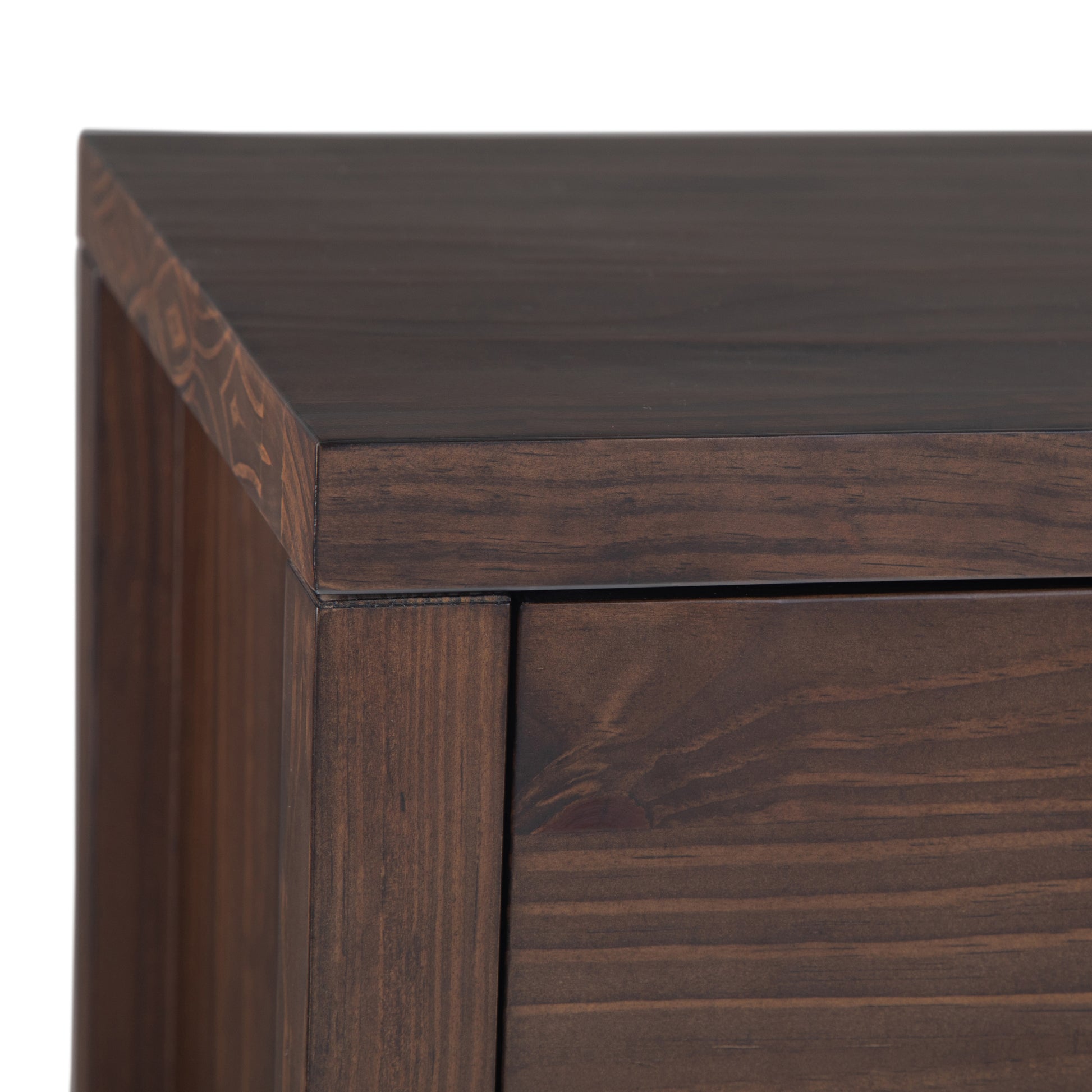 Dark Brown Wood Sideboard Buffet - 54" Wide