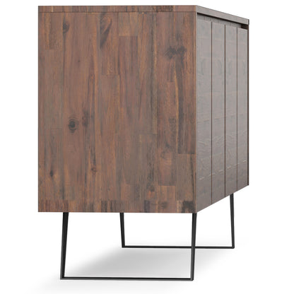 Large 4 Door Sideboard Buffet - Dark Brown Wood