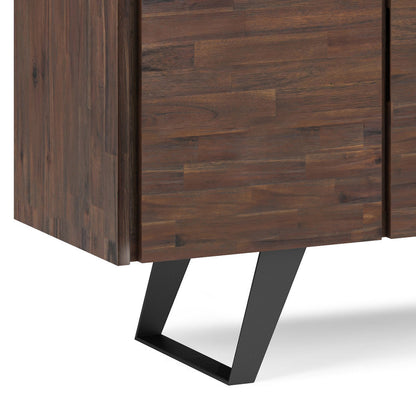 Large 4 Door Sideboard Buffet - Dark Brown Wood