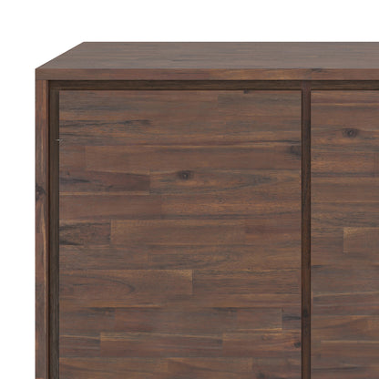Large 4 Door Sideboard Buffet - Dark Brown Wood