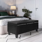 Afton - Storage Ottoman Bench - Midnight Black