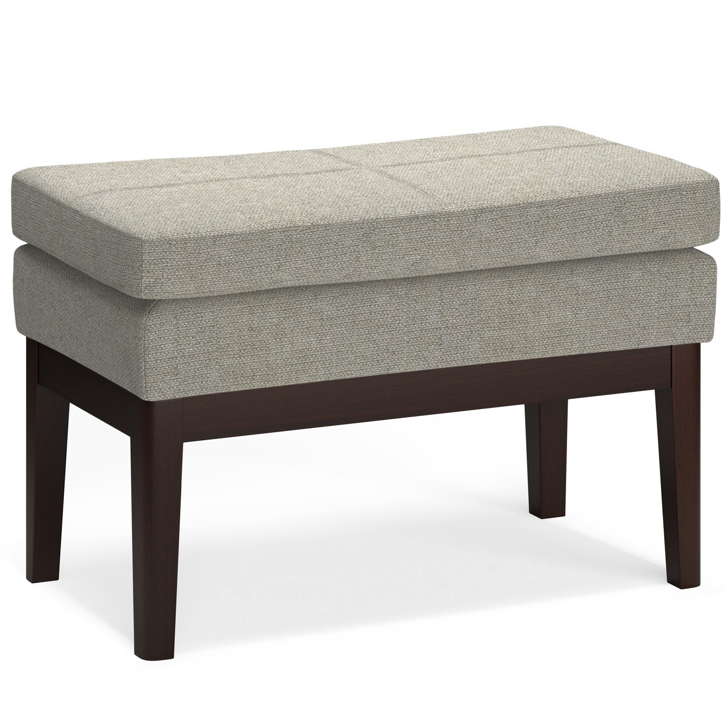 Carlson Small Ottoman Bench in Greige