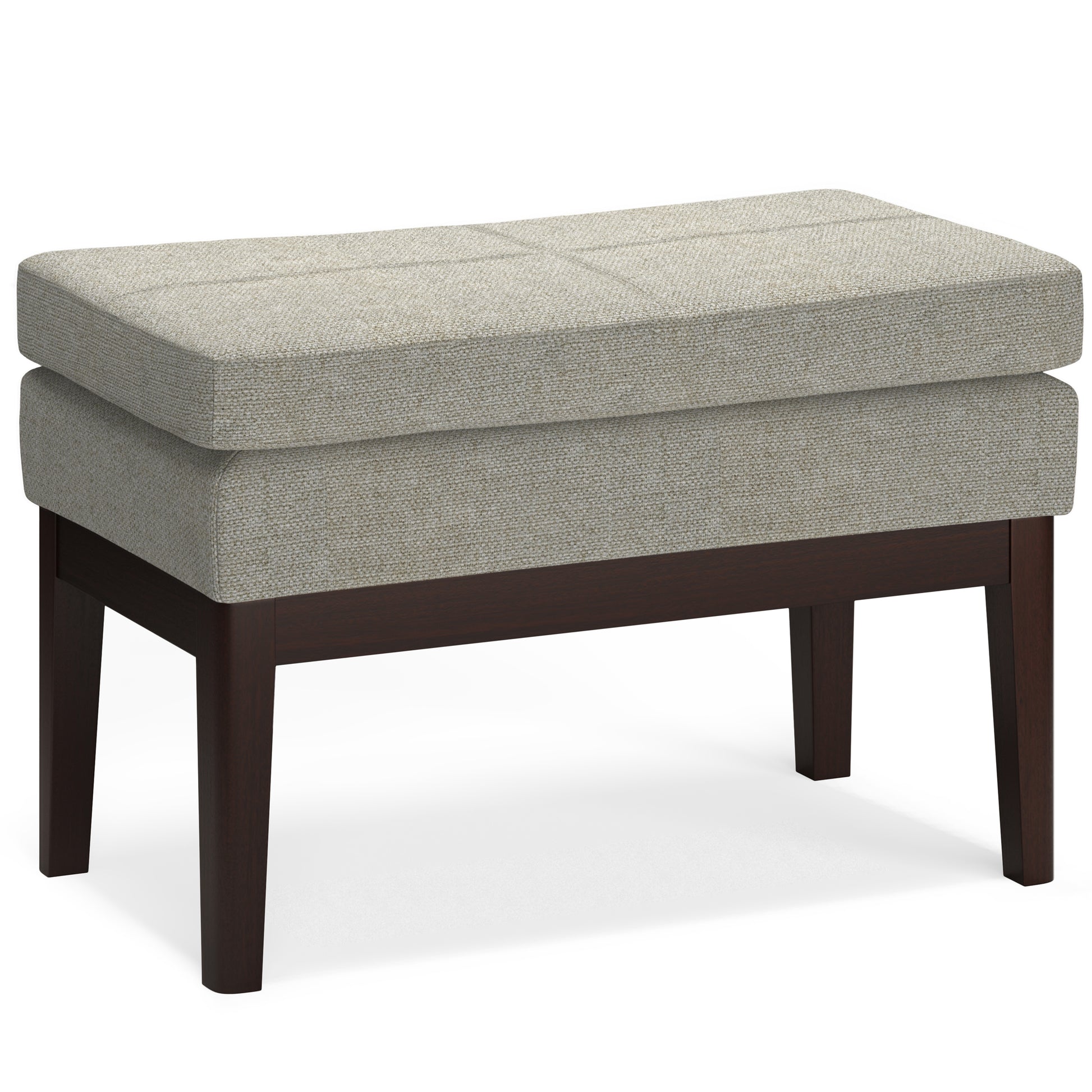 Carlson Small Ottoman Bench in Greige
