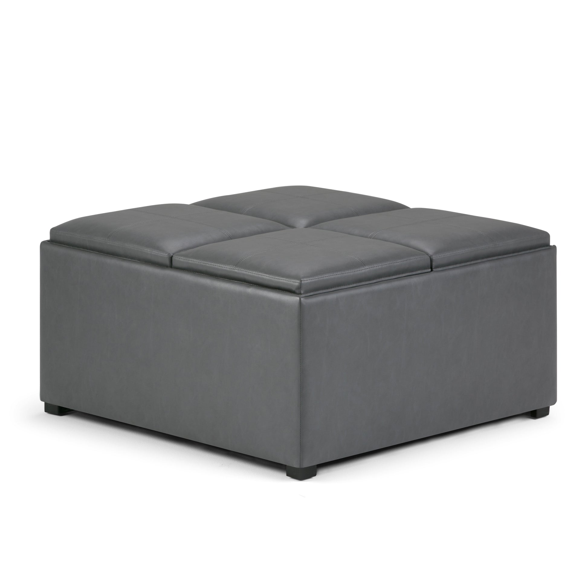 Avalon Square Coffee Table Storage Ottoman