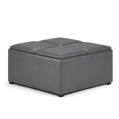Avalon Square Coffee Table Storage Ottoman
